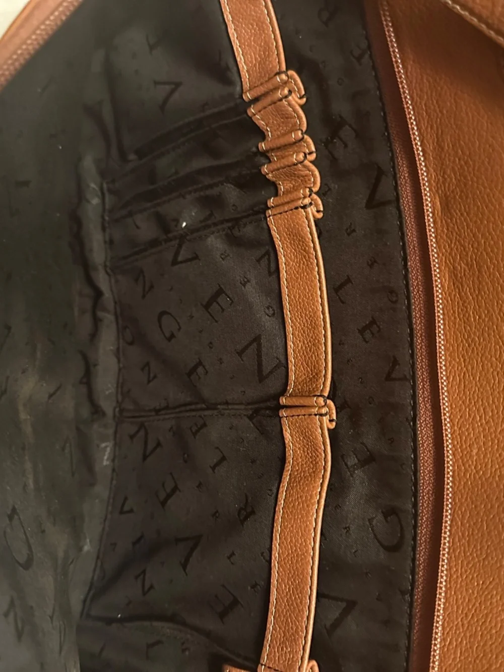 Levenger leather men's briefcase